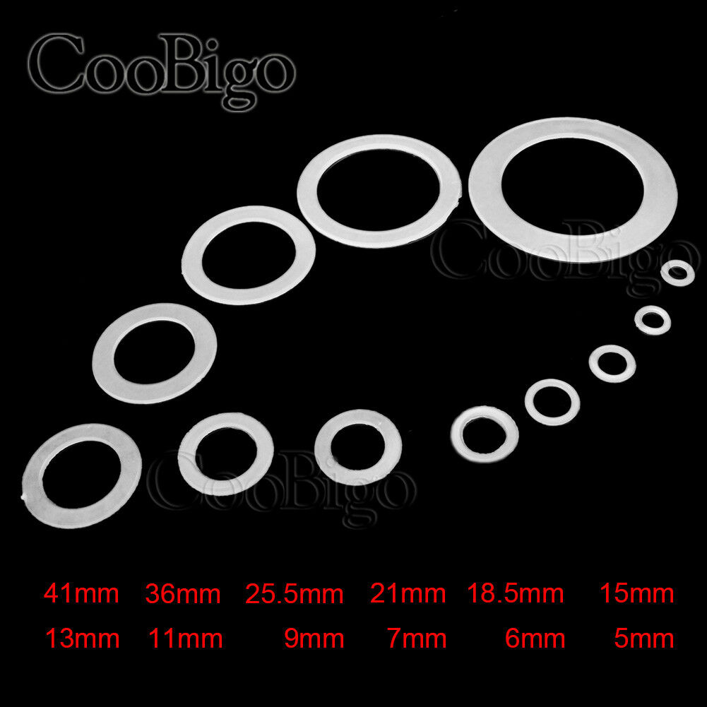 Washer Door Seal 12 Clear Nylon Washer Shim Spacer Washer Gasket Rings ...