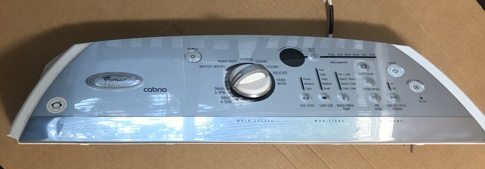 Whirlpool Cabrio Agi Washer Console & Main Control Board P/N:8563950 W10121508