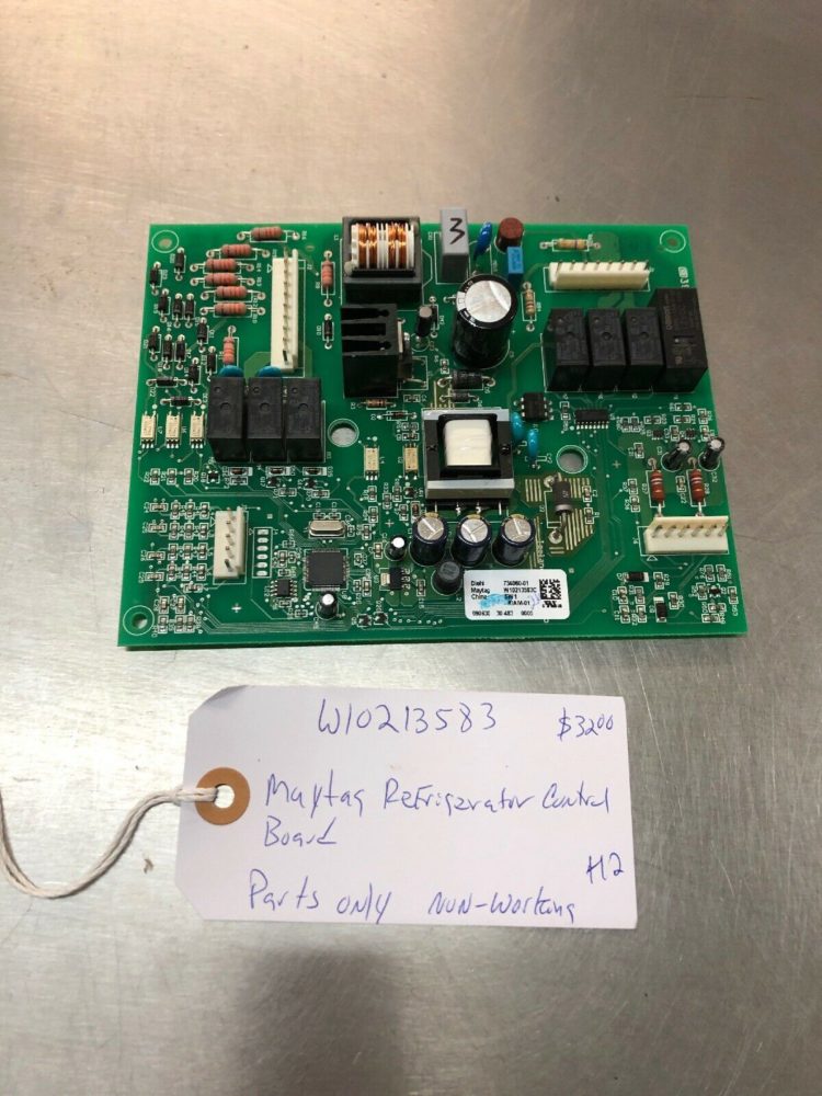 W10213583 Maytag Refrigerator Control Board. Parts Only Non Working