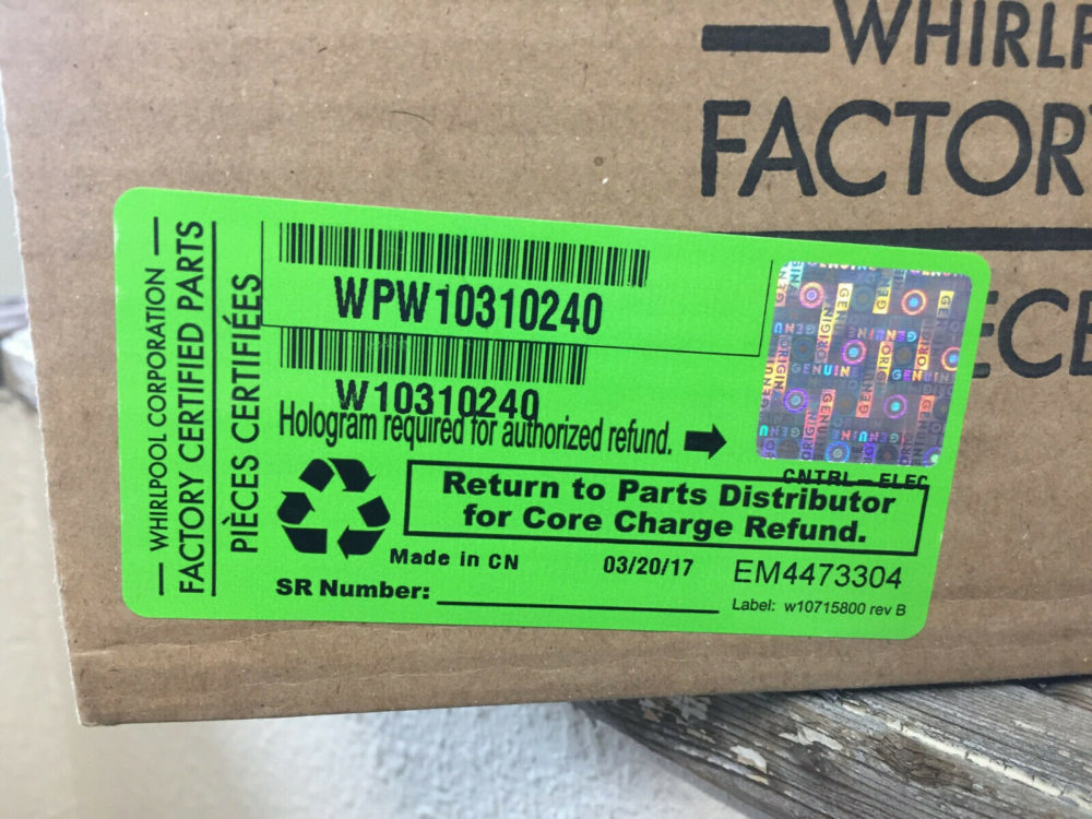 Whirlpool Refrigerator Control Board #WPW10310240 (OEM)