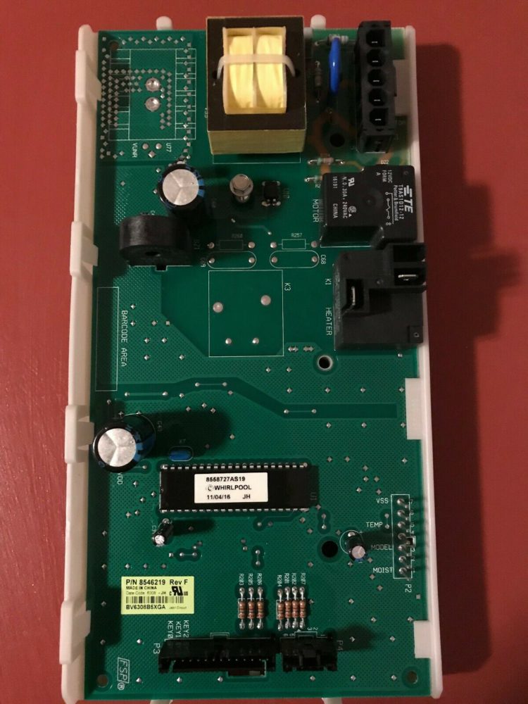 8546219 WHIRLPOOL DRYER CONTROL BOARD FOR PARTS ONLY