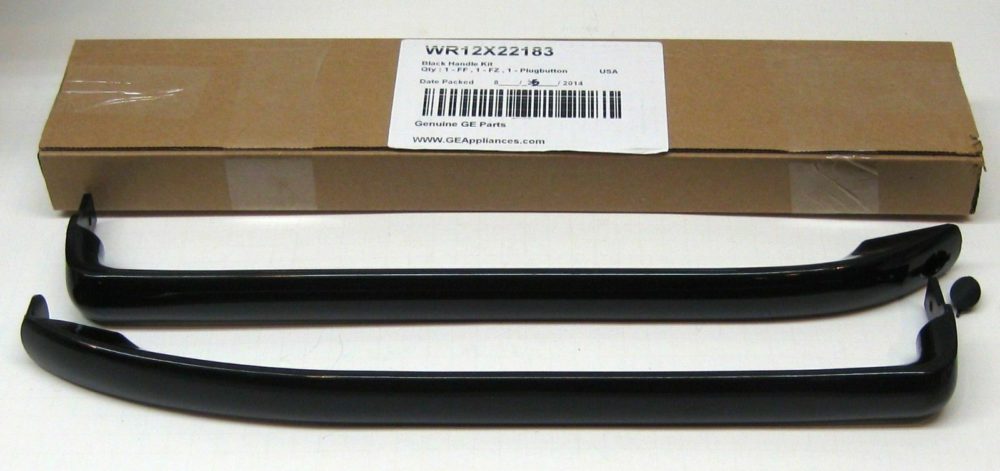 WR12X22183 GE Refrigerator/Freezer Black Door Handle Kit AP5948588 PS9494525