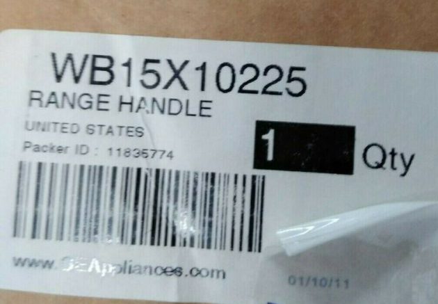 WB15X10225 GE RANGE OVEN RANGE HANDLE