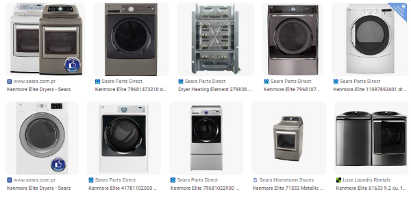 Kenmore Elite Dryer Model and Parts