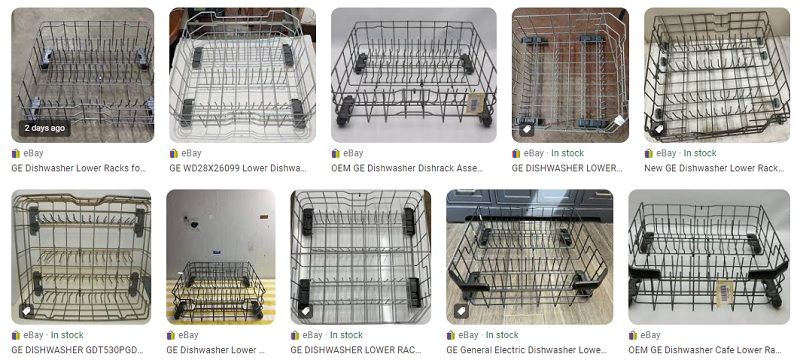 Image of GE Dishwasher Dishracks on eBay