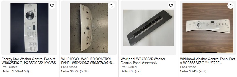 W10702865 Whirlpool Washer Control Panel eBay