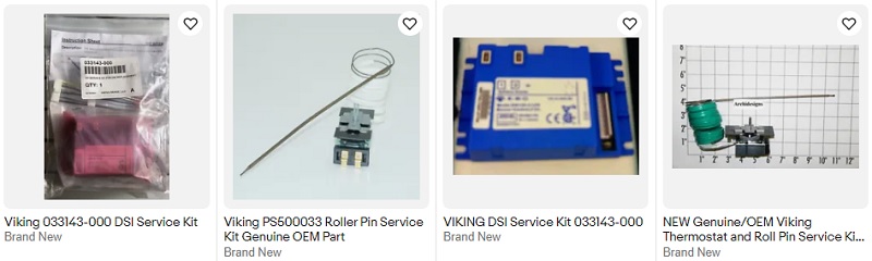 Viking Oven Thermostat and Roll Pin Service Kit