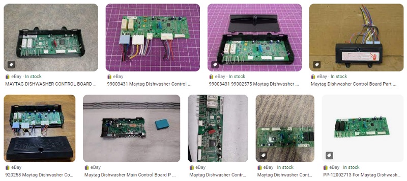 Maytag Dishwasher Control Board Parts List