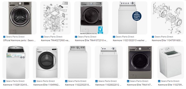 Kenmore Elite Washer Models and Parts