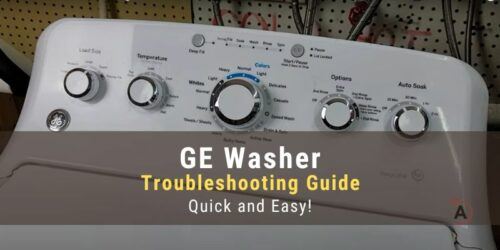 GE Washer Troubleshooting Guide