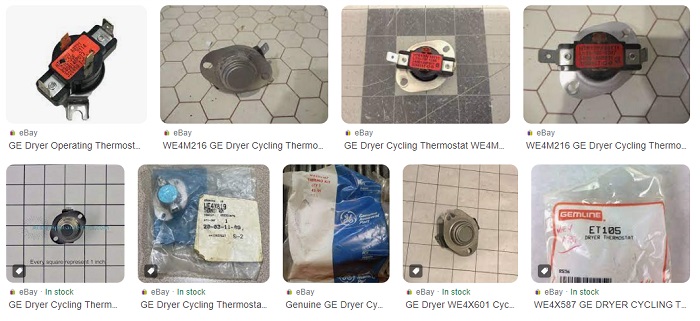General Electric Dryer Parts - Cycling Thermostat