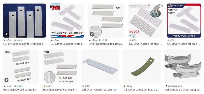 General Electric Dryer Parts - Drum Slides or Glides