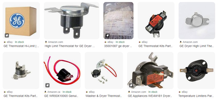General Electric Dryer Parts - High-Limit Thermostat
