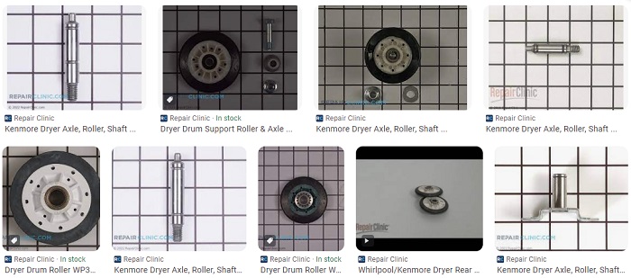 Kenmore Dryer Drum Support Roller Shaft Parts