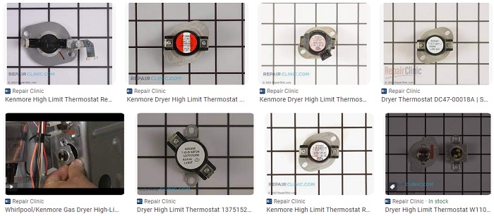 Kenmore Dryer High Limit Thermostat Parts