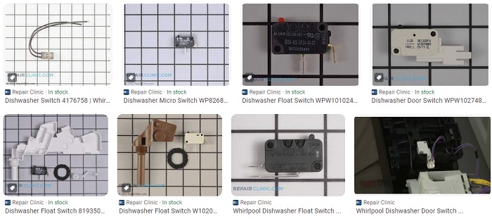 Whirlpool Dishwasher Float Switch Parts