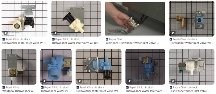 Whirlpool Dishwasher Water Inlet Valve Parts