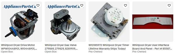 Used Whirlpool Dryer Parts